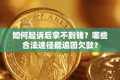 武汉如何起诉后拿不到钱？哪些合法途径能追回欠款？