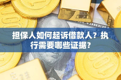武汉担保人如何起诉借款人？执行需要哪些证据？