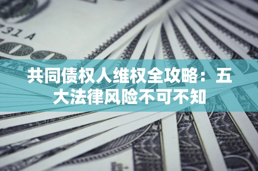 武汉共同债权人维权全攻略：五大法律风险不可不知