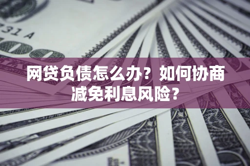 武汉网贷负债怎么办？如何协商减免利息风险？