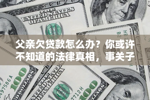 武汉父亲欠贷款怎么办？你或许不知道的法律真相，事关子女未来