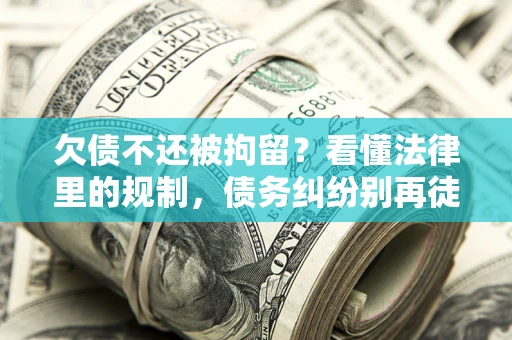 武汉欠债不还被拘留？看懂法律里的规制，债务纠纷别再徒劳奔波