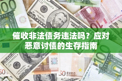 武汉催收非法债务违法吗？应对恶意讨债的生存指南