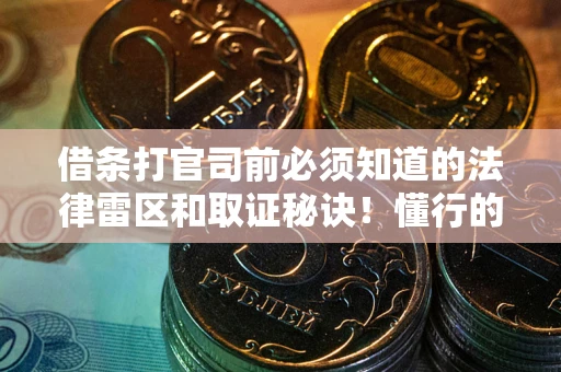 武汉借条打官司前必须知道的法律雷区和取证秘诀！懂行的人已经留好这些证据