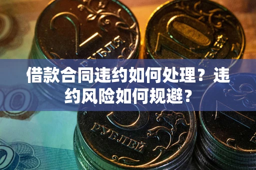 武汉借款合同违约如何处理？违约风险如何规避？