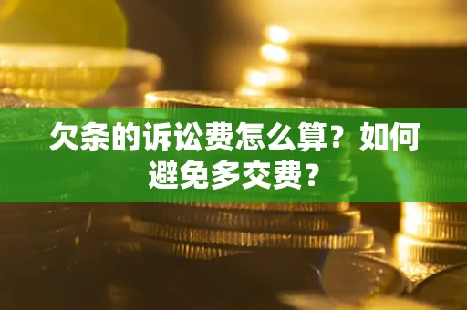 武汉欠条的诉讼费怎么算？如何避免多交费？