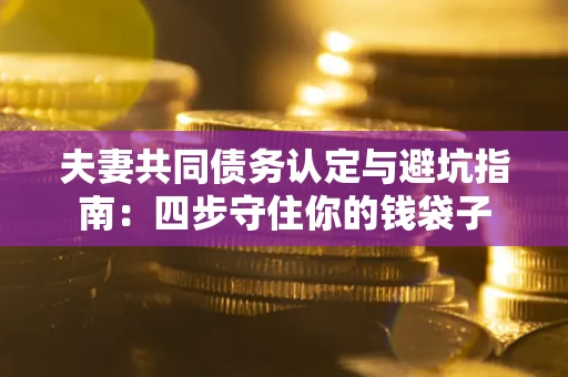 武汉夫妻共同债务认定与避坑指南：四步守住你的钱袋子