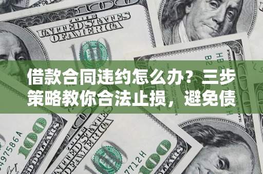 武汉借款合同违约怎么办？三步策略教你合法止损，避免债务危机升级