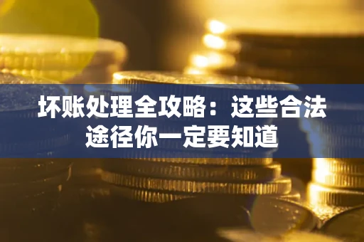 武汉坏账处理全攻略：这些合法途径你一定要知道