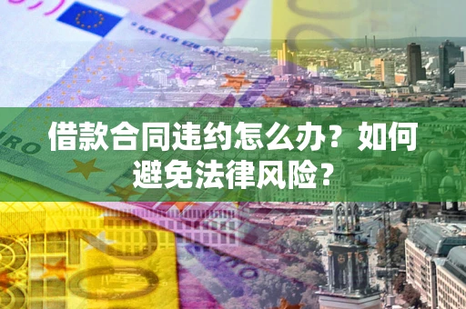 武汉借款合同违约怎么办？如何避免法律风险？