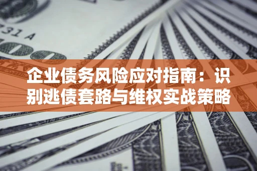 武汉企业债务风险应对指南：识别逃债套路与维权实战策略