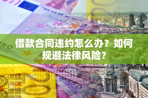 武汉借款合同违约怎么办？如何规避法律风险？